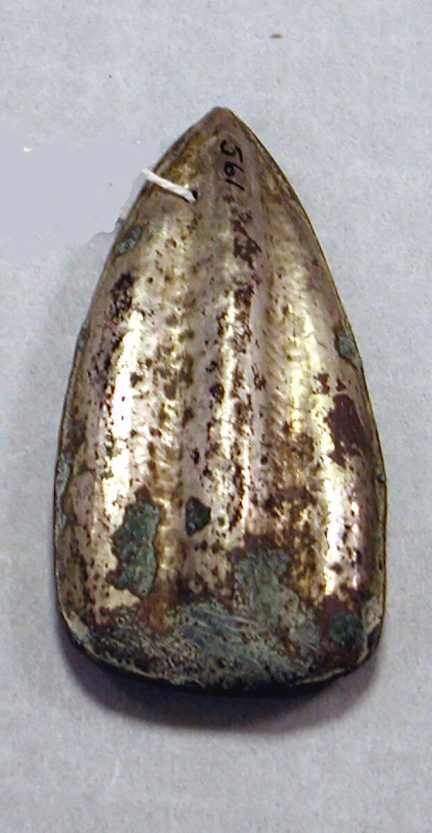 Hammered Silver Petal Ornament — Unknown