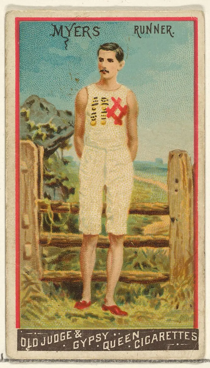 Myers, Runner, from the Goodwin Champion series for Old Judge and Gypsy Queen Cigarettes — Goodwin & Company