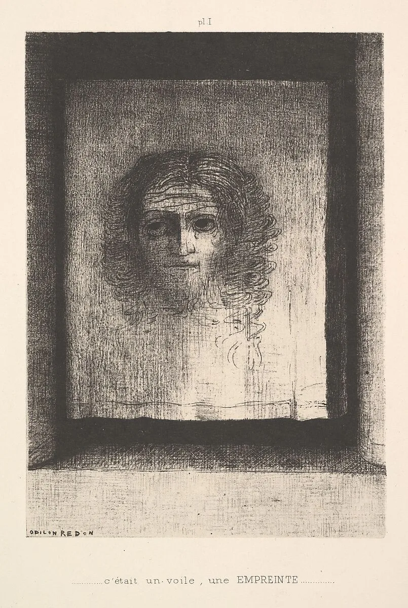 A Veil, a Printed Image — Odilon Redon|Armand Clavaud