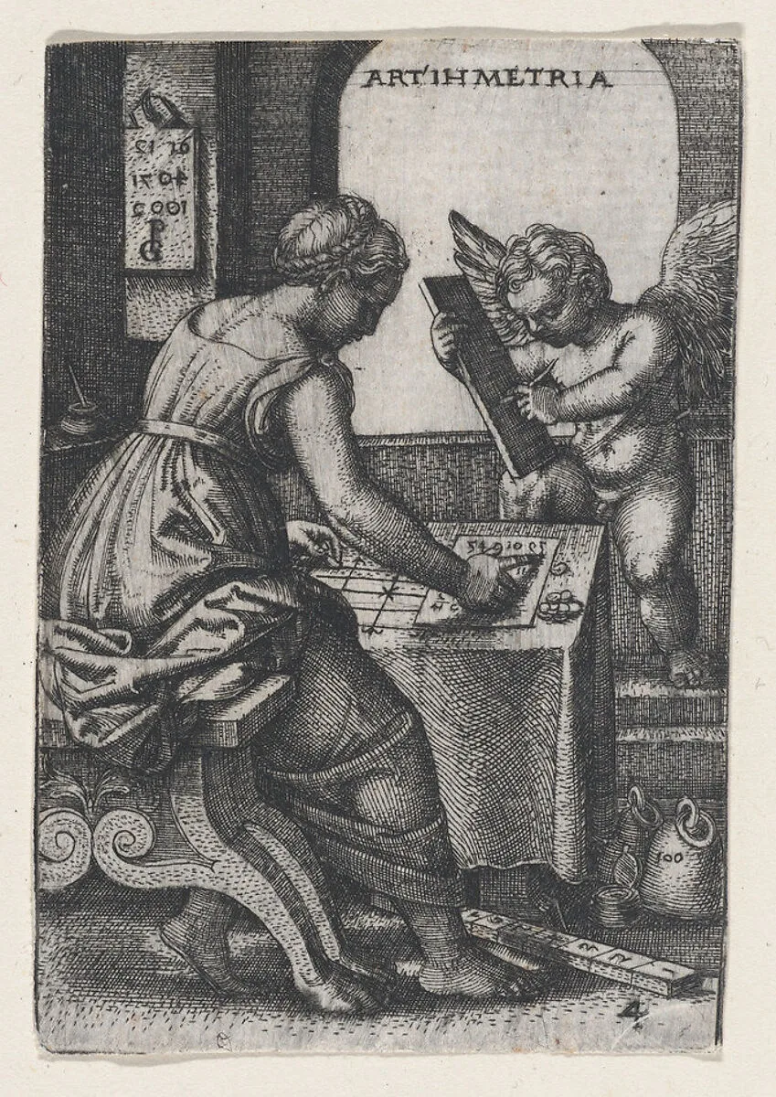 Arithmetica, from The Liberal Arts — Georg Pencz