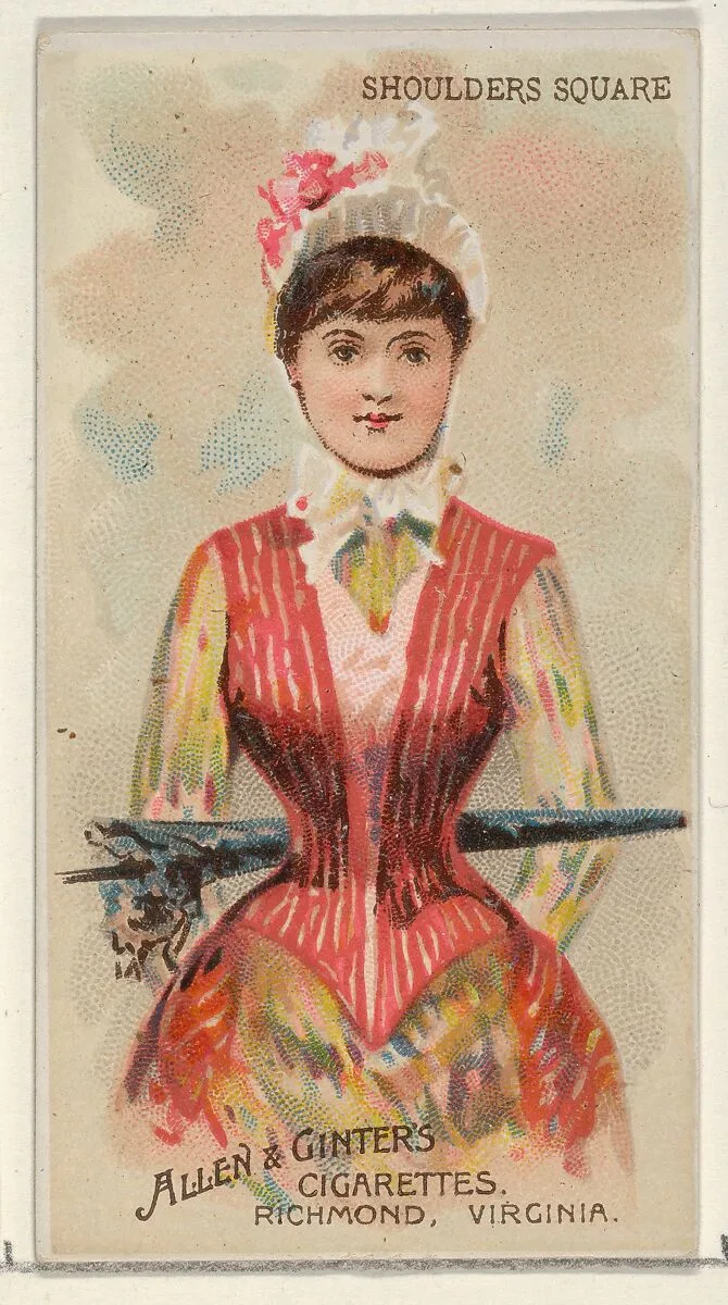 Shoulders Square, from the Parasol Drills series (N18) for Allen & Ginter Cigarettes Brands — Allen & Ginter|Schumacher & Ettlinger