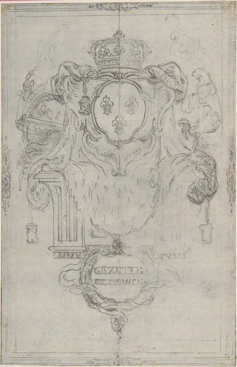 Design for the Headpiece of the "Gazette de France" — Hubert François Gravelot