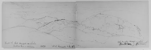 Shawangunk Mt., Catskills, 1871 (from Sketchbook)