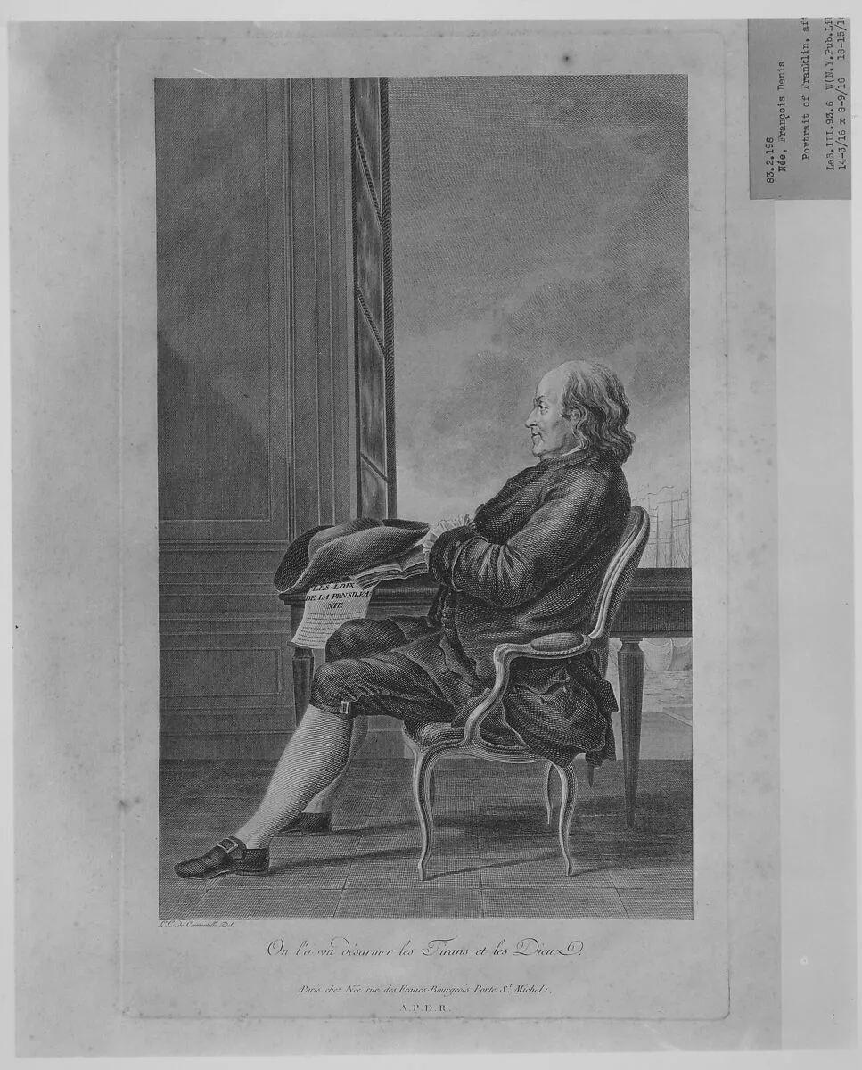 Portrait of Benjamin Franklin — Louis de Carmontelle|François Denis Née|Benjamin Franklin