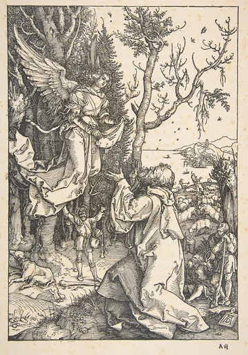Joachim and the Angel, from "The Life of the Virgin"