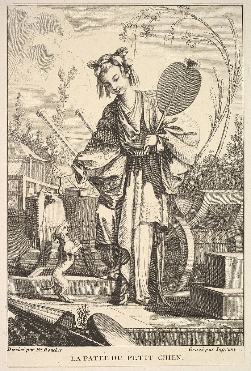 The Small Dog Standing on Hind Legs — John Ingram|François Boucher