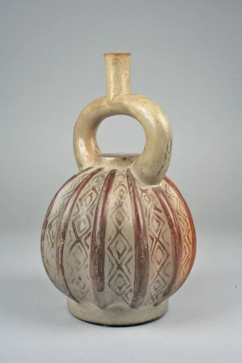 Stirrup Spout Bottle in Cactus Form — Unknown
