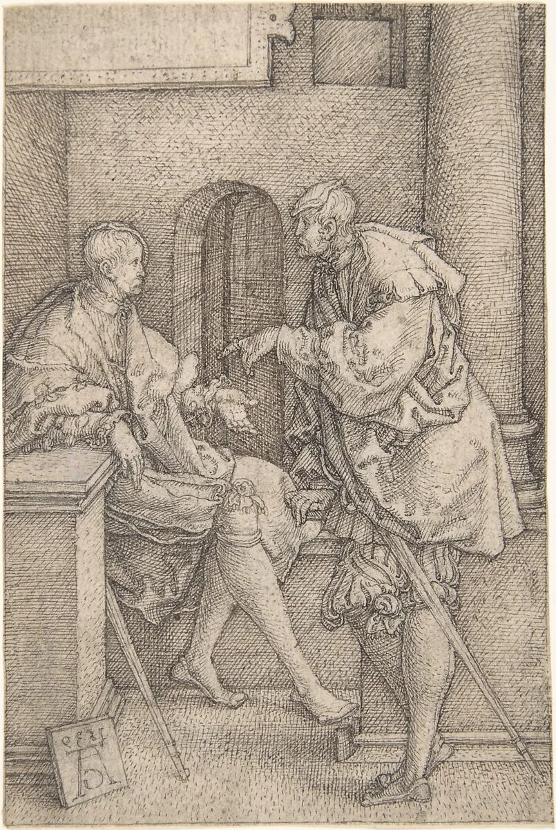 Ammon and Jonadab — Heinrich Aldegrever