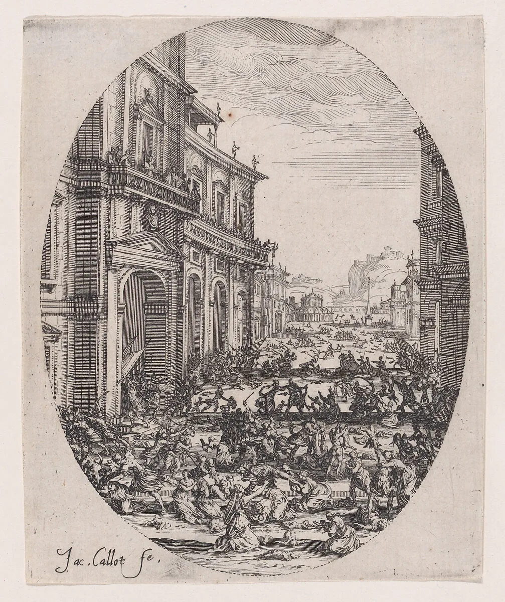 Le Massacre des Innocents (2e planche), The Massacre of the Innocents (2nd Plate) — Jacques Callot