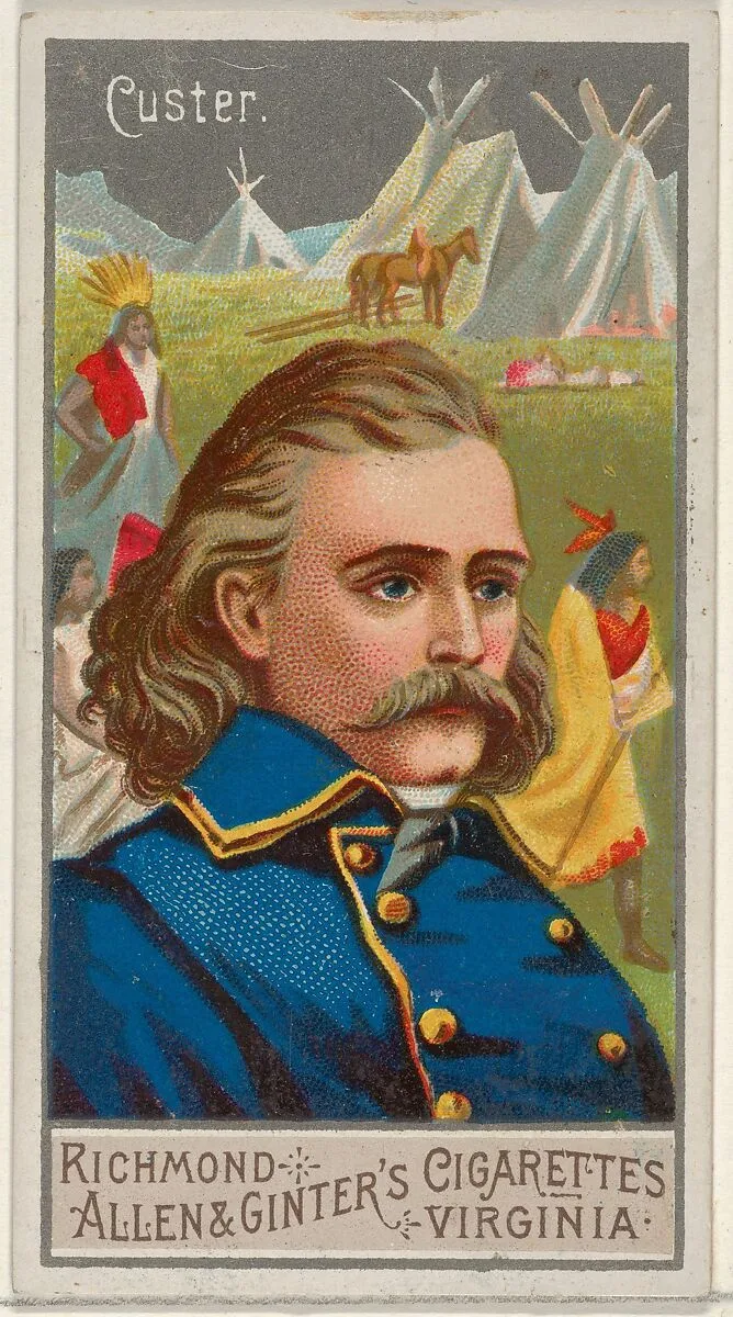 George Armstrong Custer, from the Great Generals series (N15) for Allen & Ginter Cigarettes Brands — Allen & Ginter|George S. Harris & Sons