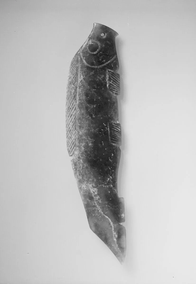 商至西周 玉鱼|Plaque in the shape of a fish — Unknown