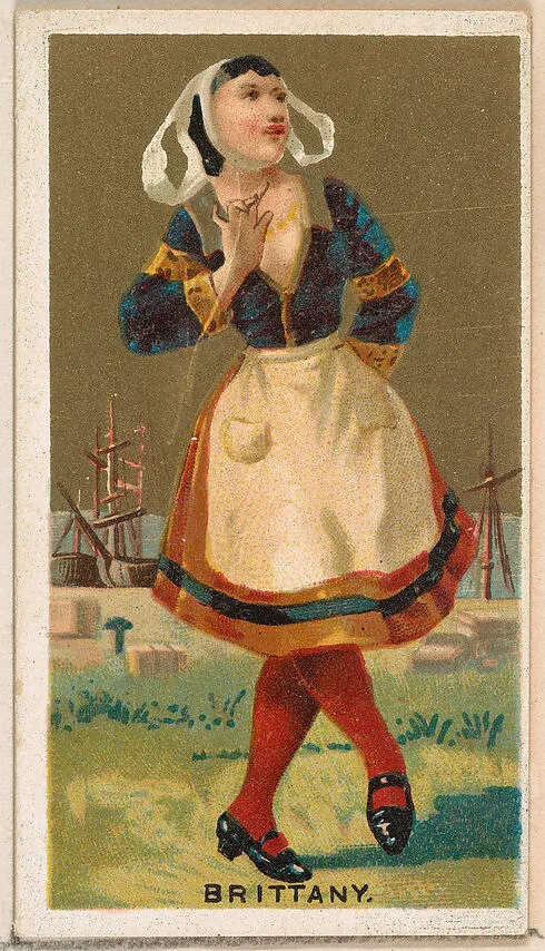 Brittany, from the Dancing Girls of the World series (N185) issued by Wm. S. Kimball & Co. — William S. Kimball & Company