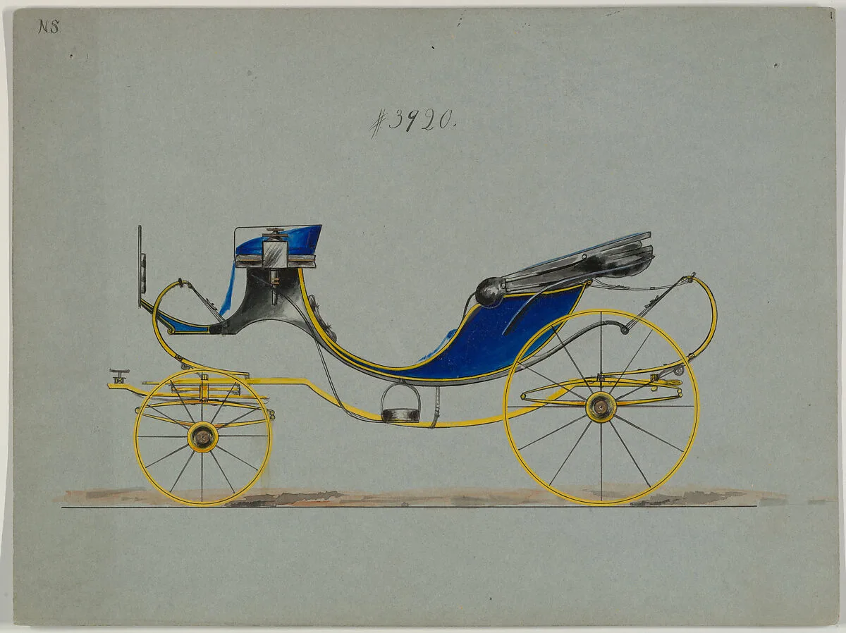 Design for 8 spring Victoria, no. 3920 — Brewster & Co.|Herman Stahmer