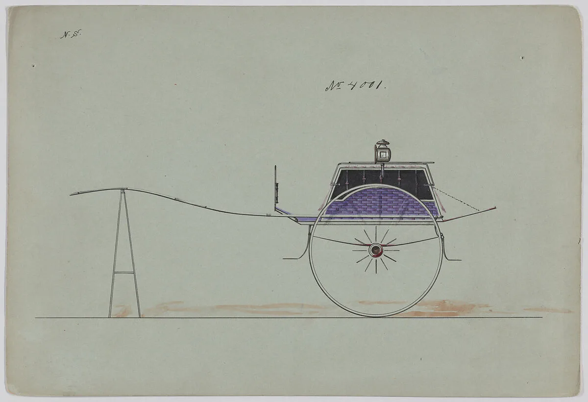 Design for Dog Cart or 2 Wheeler, no. 4001 — Brewster & Co.|Herman Stahmer