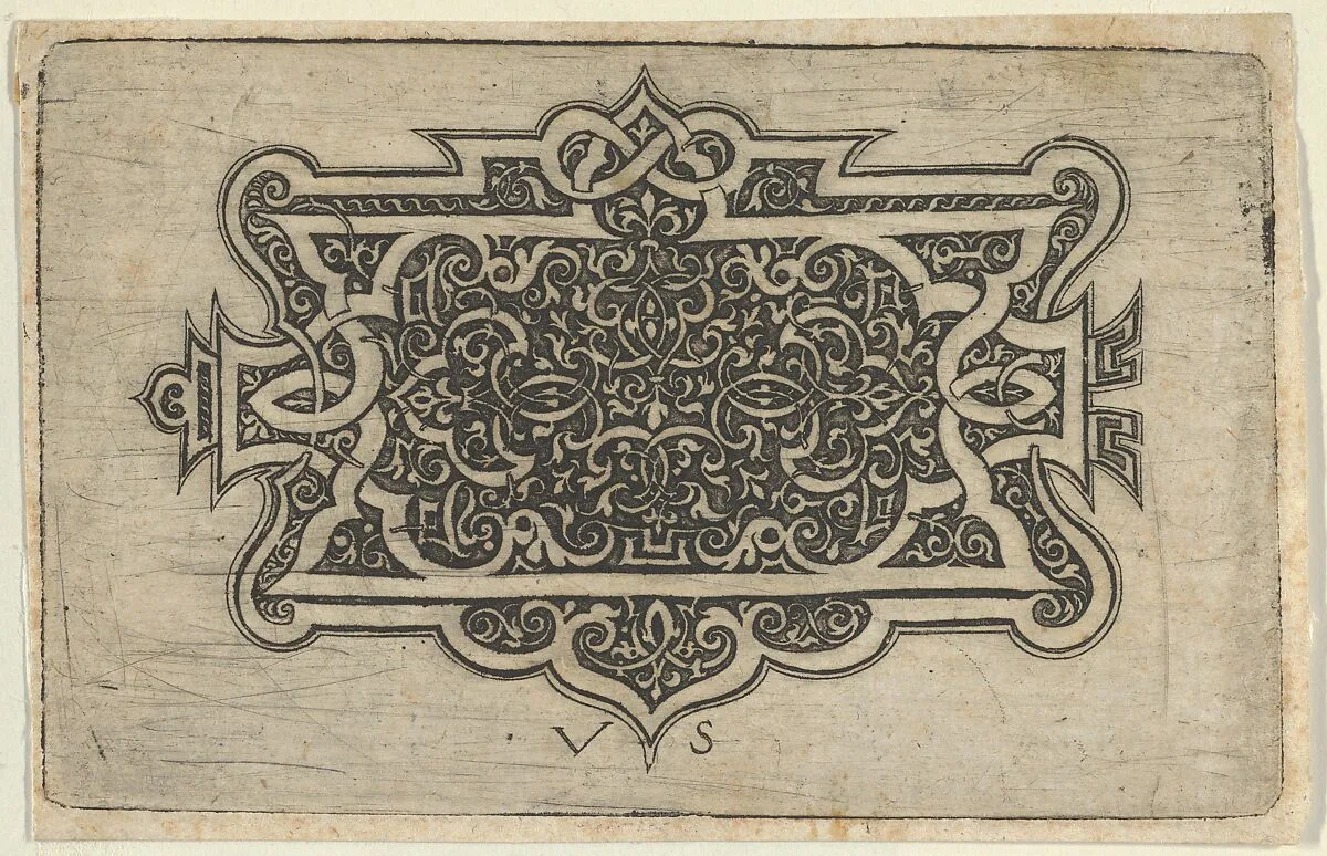 Arabesque Design on Dark Ground — Virgil Solis