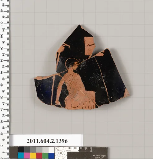 Terracotta fragment of a skyphos (deep drinking cup)