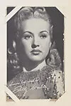 Betty Grable from Movie Stars Exhibit Cards series (W401) — Unknown