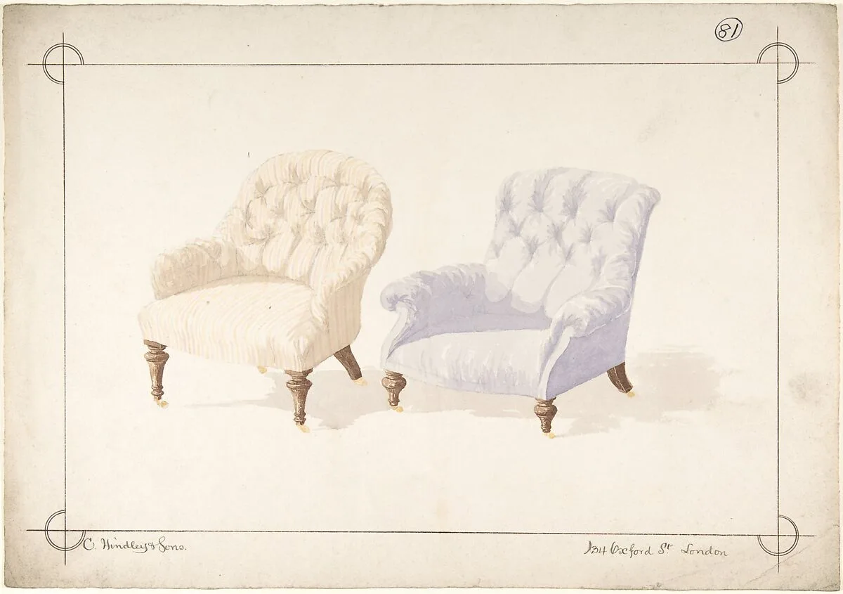 Designs for Two Chairs — Charles Hindley and Sons