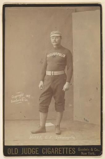 Hines, Center Field, Indianapolis, from the series Old Judge Cigarettes