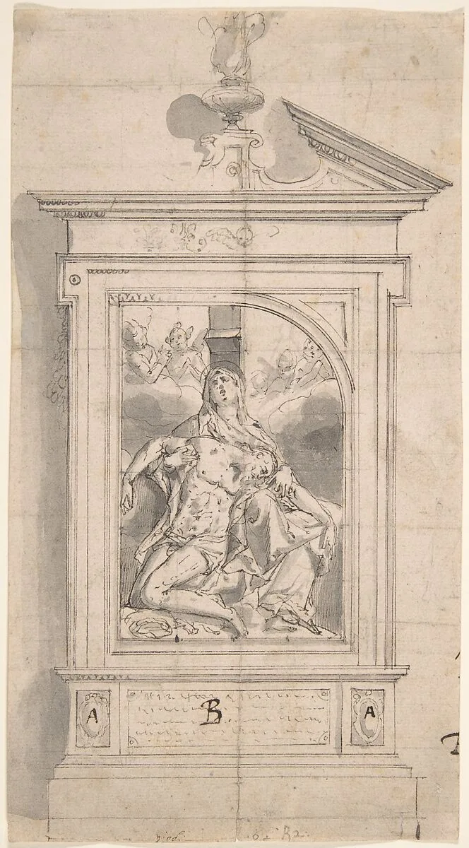 Pietà (Design for an Altar) — Peter Candid (Pieter de Witte, Pietro Candido)