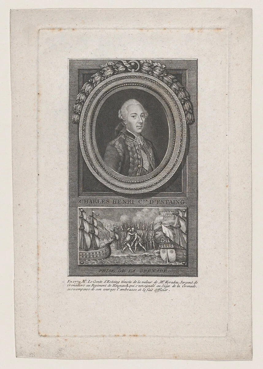 Portrait of Charles Henri, Comte D'Estaing — Jacques Barbié