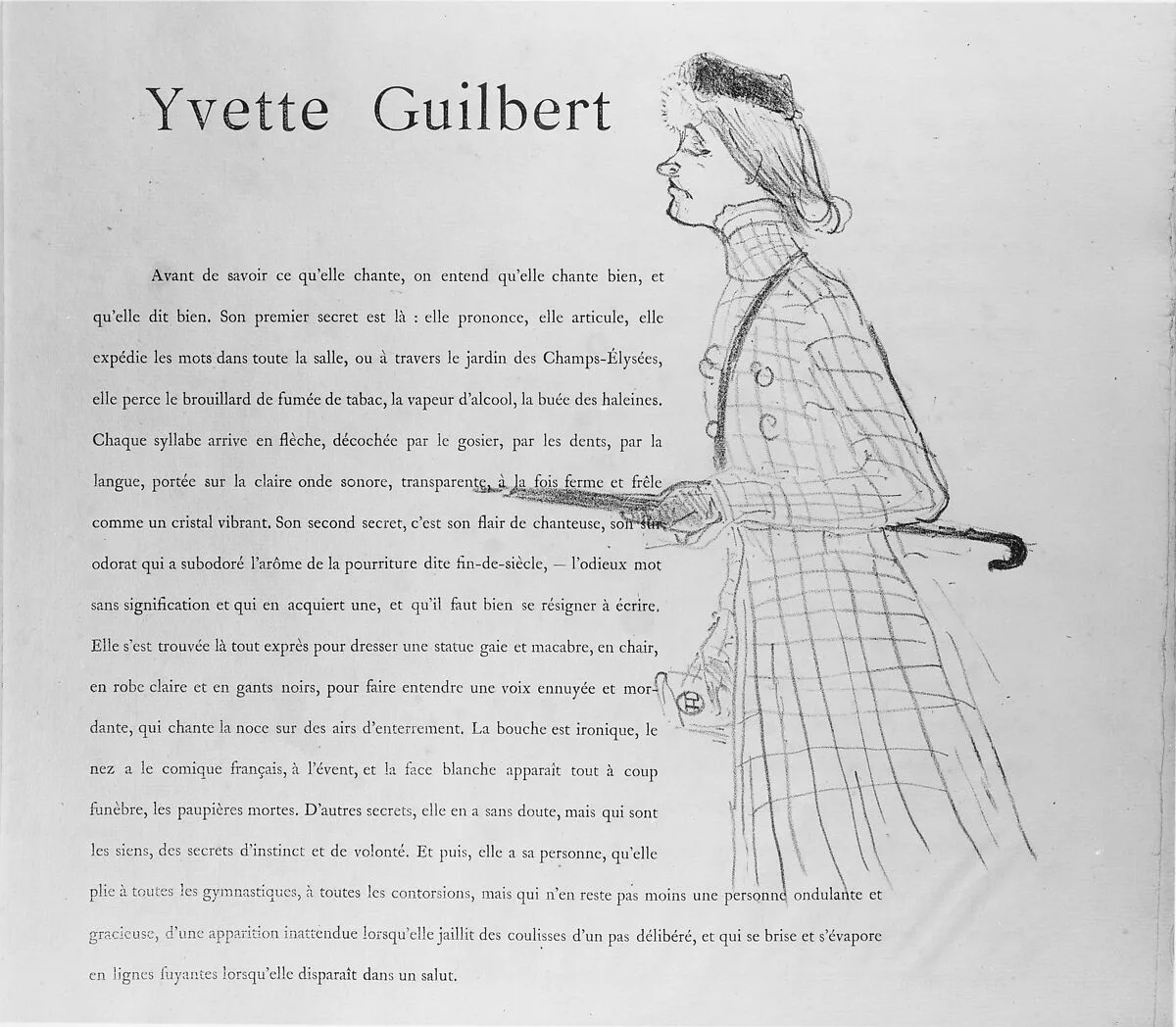 Yvette Guilbert — Gustave Geffroy|Henri de Toulouse-Lautrec|André Marty|l'Estampe Originale|Edward Ancourt|Frémont