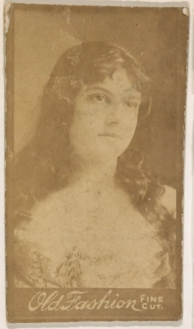 Actress with long hair, from the Actresses series (N664) promoting Old Fashion Fine Cut Tobacco — Unknown