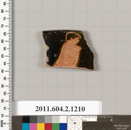 Terracotta fragment from a kantharos: head vase