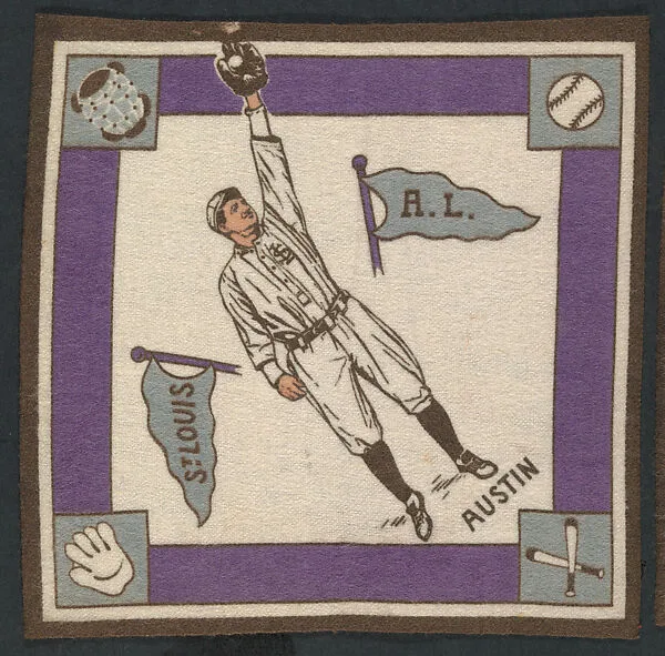 Jimmy Austin, St. Louis, American League from Baseball Players Felt Blanket series (B18) — Unknown