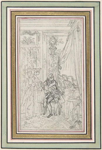 Study for a frontispiece for "Histoire de Miss Jenny"