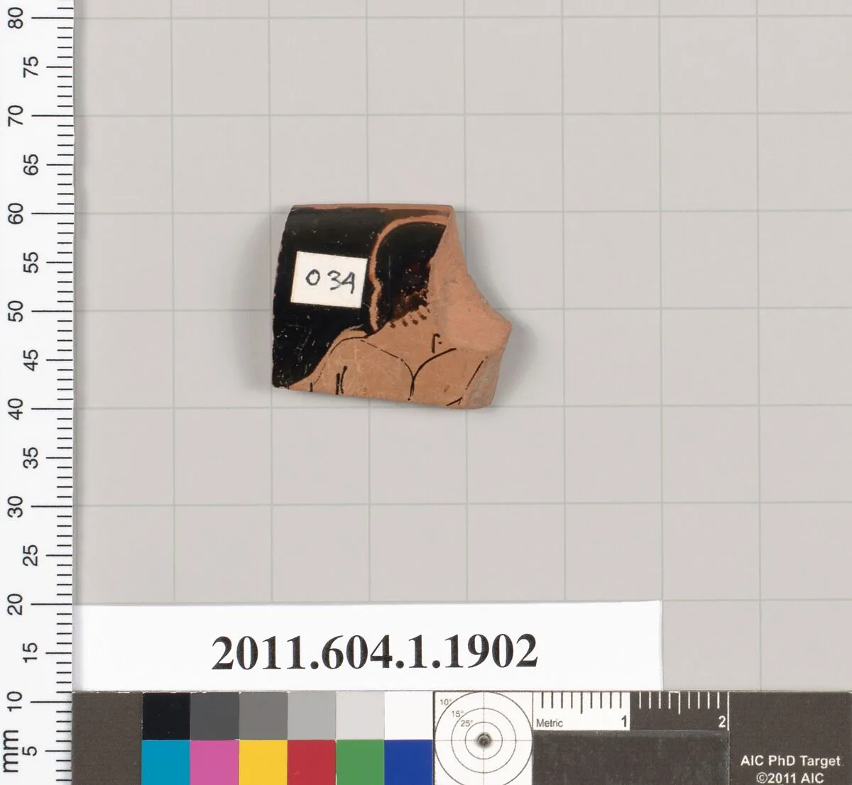 Terracotta rim fragment of a kylix (drinking cup) — Unknown