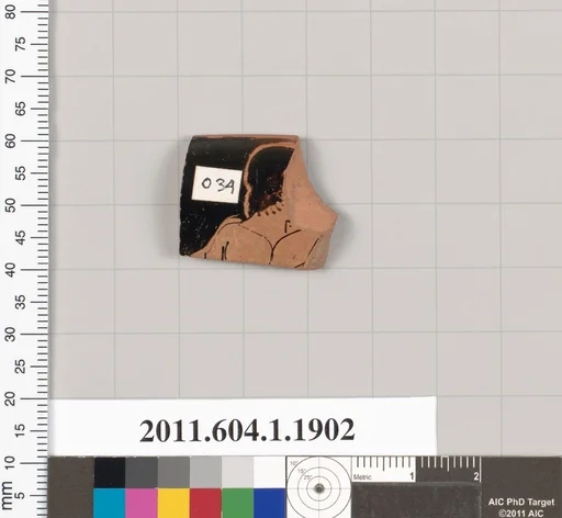 Terracotta rim fragment of a kylix (drinking cup)
