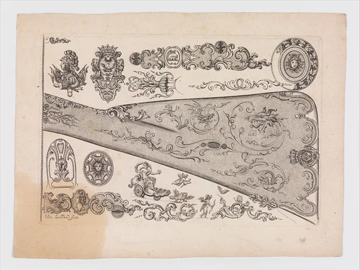 Plate seven from Nouveavx Desseins D'Arquebvseries