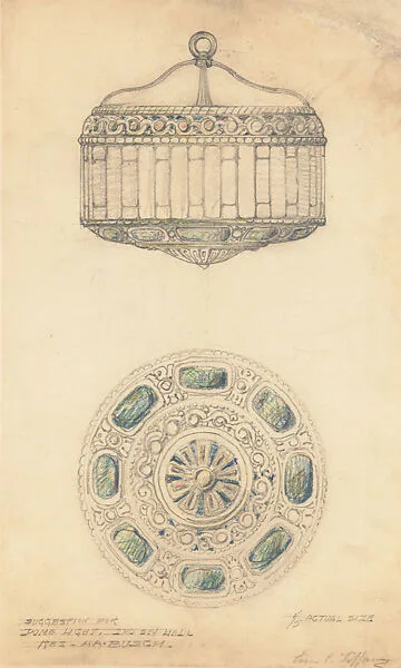 Suggestion for Dome Light — Louis C. Tiffany|Tiffany Studios|Tiffany Glass Company|Tiffany Glass and Decorating Company