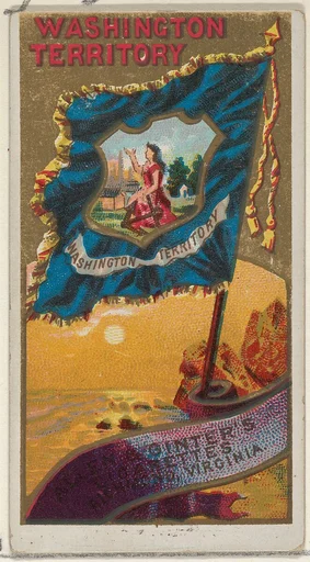 Washington Territory, from Flags of the States and Territories (N11) for Allen & Ginter Cigarettes Brands