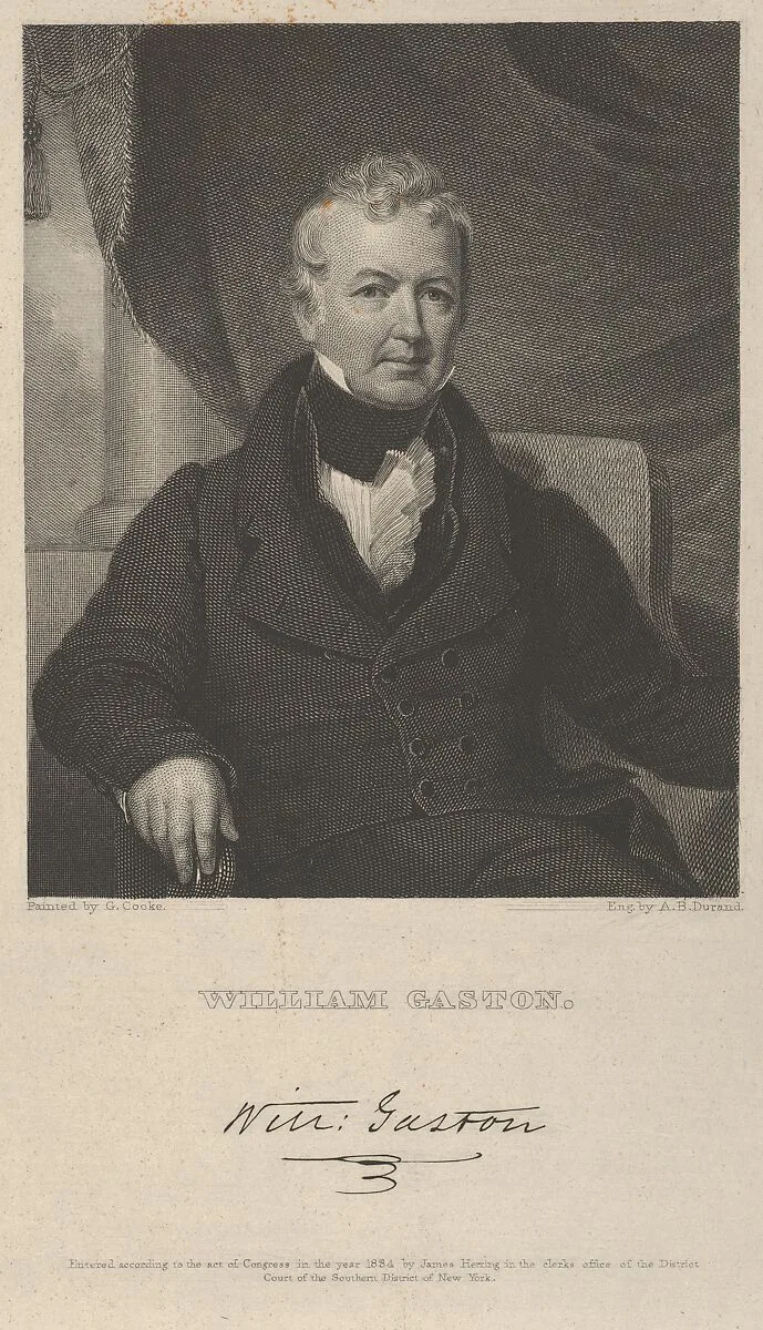 William Gaston — Asher Brown Durand|James Herring|George Esten Cooke|William Gaston