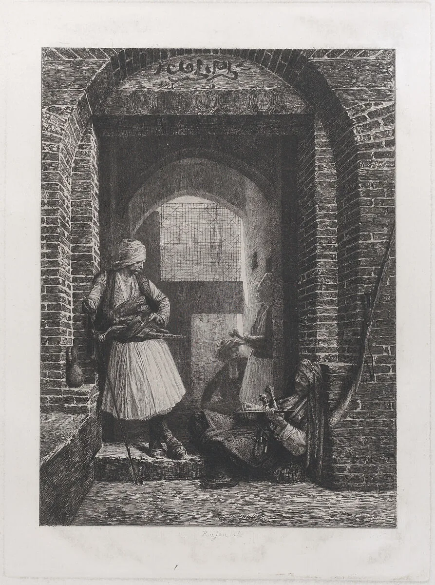 Arnaut Guardhouse in Cairo — Jean-Léon Gérôme|Paul Adolphe Rajon