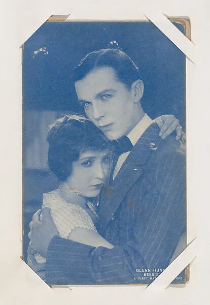 Glenn Hunter and Bessie Love from Western Stars or Scenes Exhibit Cards series (W412) — Unknown