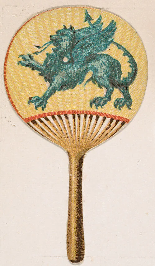 Fan, from the Novelties series (N228, Type 3) issued by Kinney Bros. — Kinney Brothers Tobacco Company