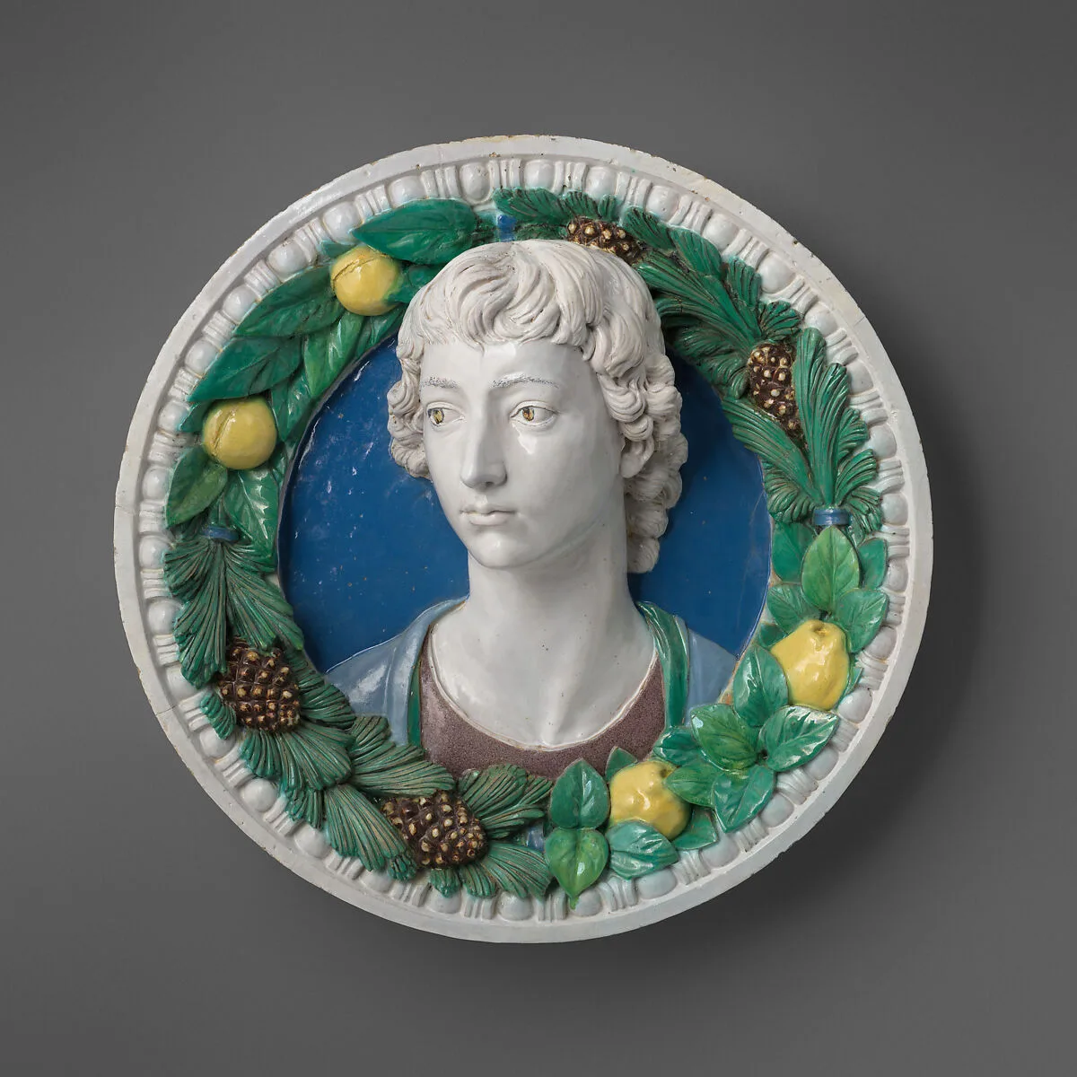 Head of a youth — Andrea della Robbia