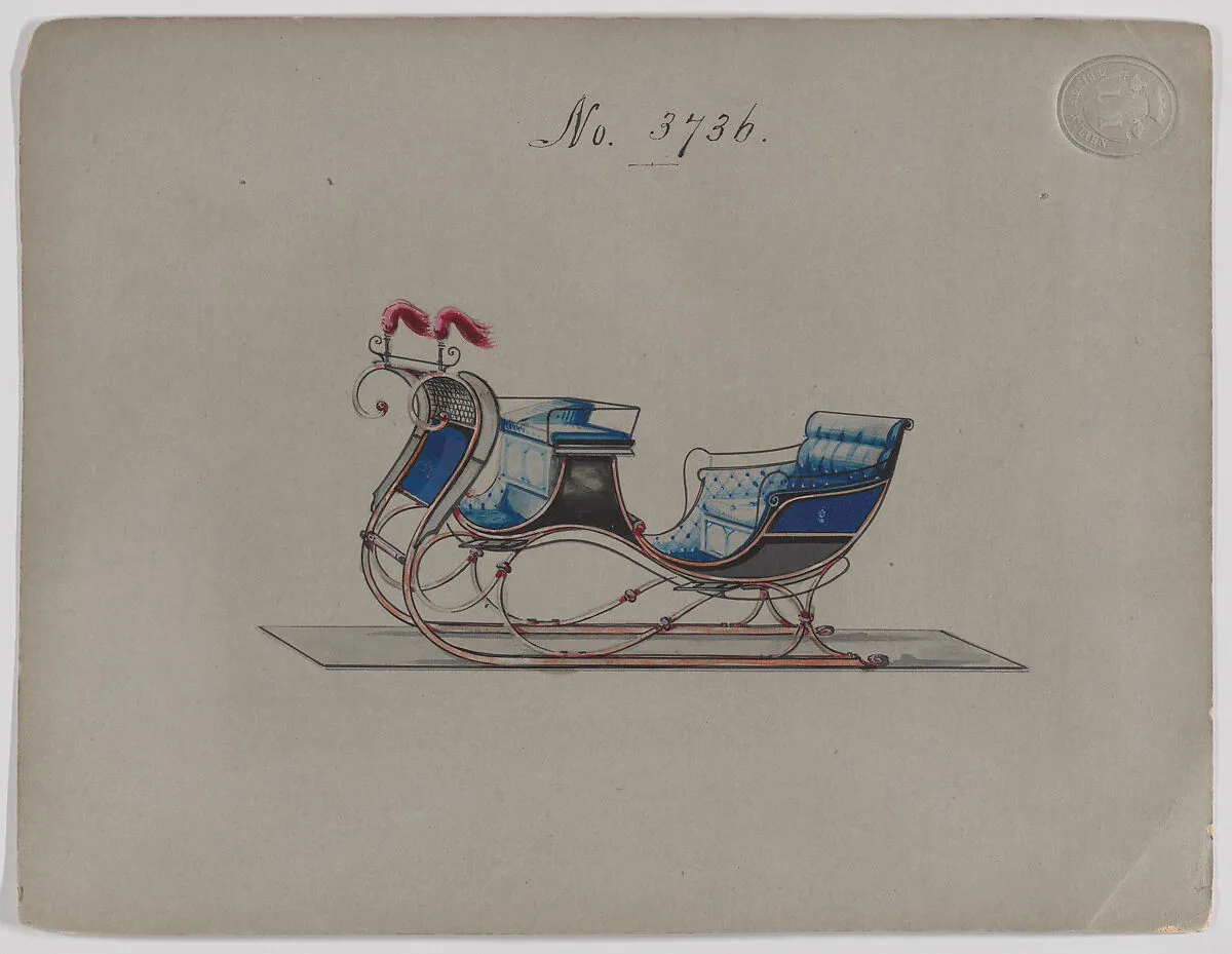 Design for Victoria Sleigh, no. 3736 — Brewster & Co.