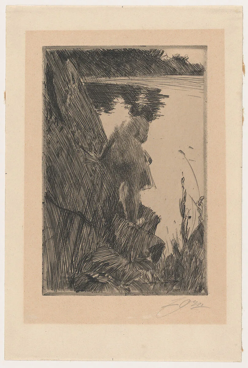 Bather (Evening) III — Anders Zorn