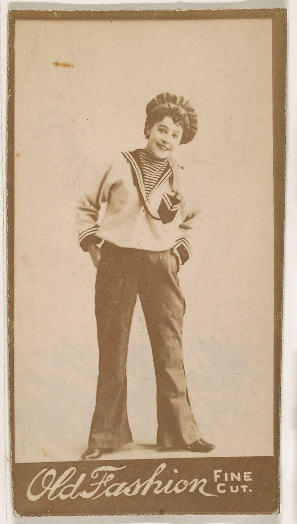 Actress wearing sailor costume, from the Actresses series (N664) promoting Old Fashion Fine Cut Tobacco — Unknown