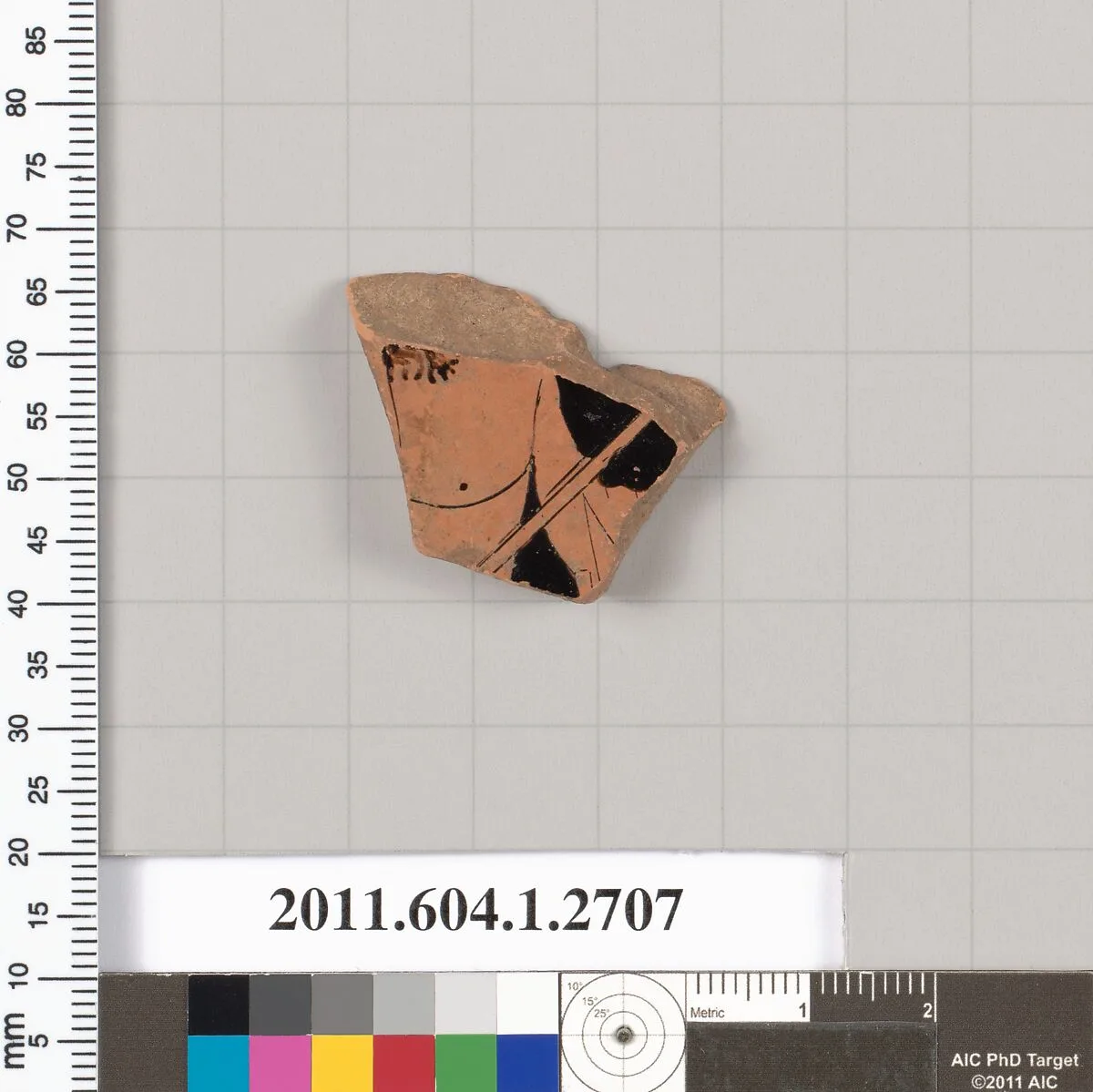 Terracotta fragment of a kylix (drinking cup) — Unknown