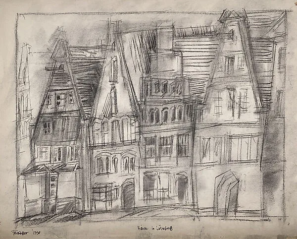 Houses in Lüneburg — Lyonel Charles Feininger