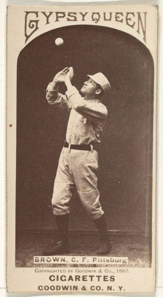 Thomas "Tom" Tarlton Brown, Center Field, Pittsburgh, from the Old Judge series (N172) for Old Judge and Gypsy Queen Cigarettes — Goodwin & Company
