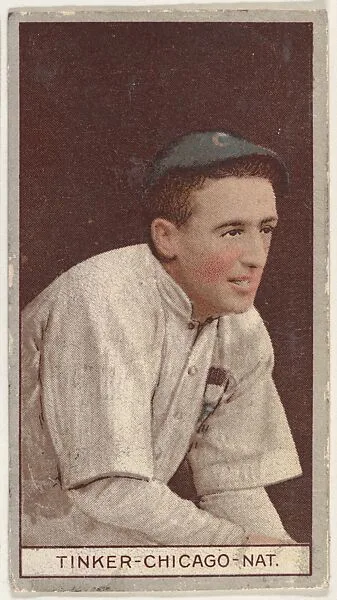 Joseph Tinker, Chicago, National League, from the Brown Background series (T207) for the American Tobacco Company — American Tobacco Company