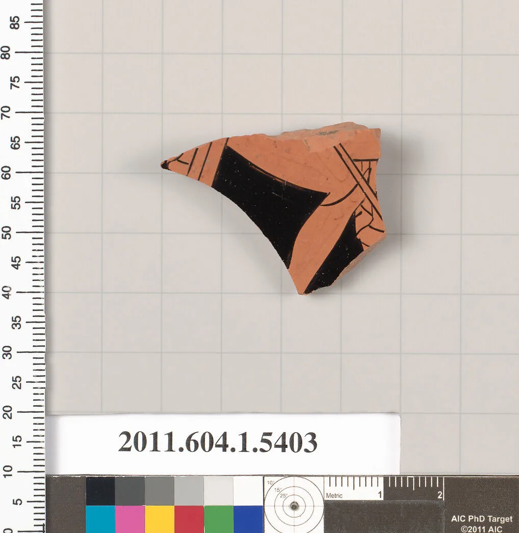 Terracotta fragment of a kylix (drinking cup) — Unknown