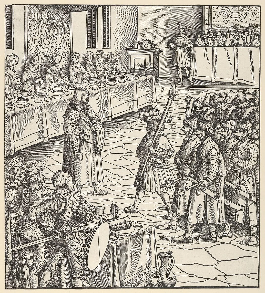 The White King's Skill in Conducting Masquerades, from Der Weisskunig — Hans Burgkmair|Jost de Negker|Marx Treitz-Sauerwein von Ehrentreitz