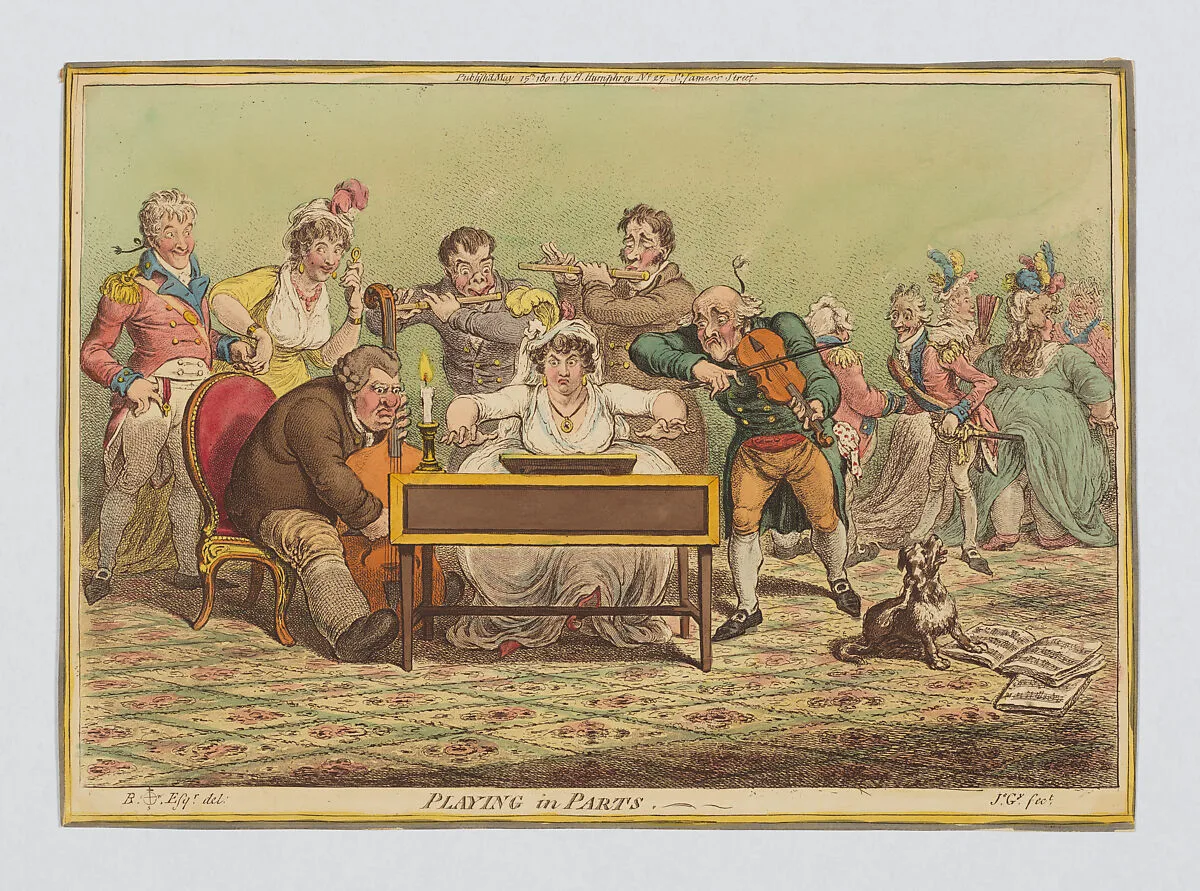 Playing in Parts — Brownlow North|Hannah Humphrey|James Gillray